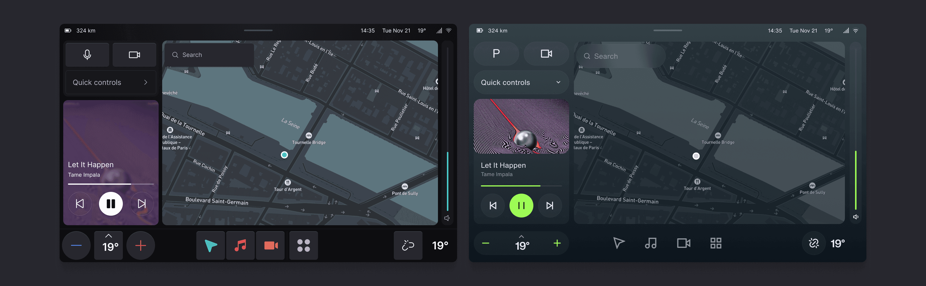 Different UI themes